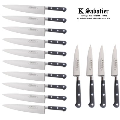 Sabatier Knives Made in France, the original factory since 1834. We have both Stainless and hard to find carbon steel