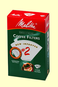 Melitta #2 White Paper Filters 100 Count