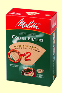 Melitta #2 Natural Brown Paper Filters 100 Count