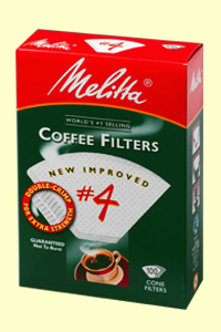 Melitta #4 White Paper Filters 100 Count