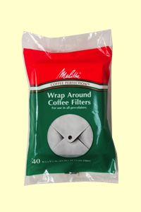 Melitta Wrap Around White Paper Coffee Filters 40 Count
